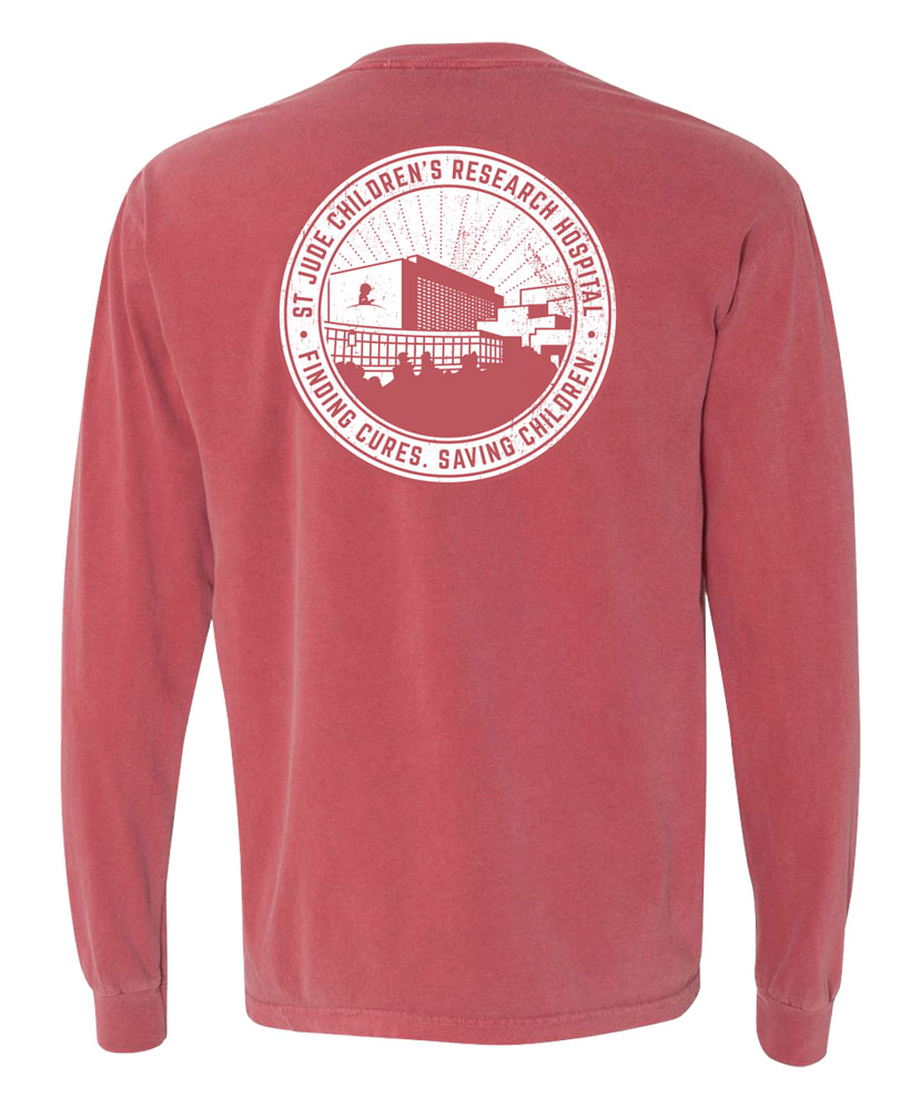 St. Jude Campus Badge Comfort Colors Long-Sleeve T-Shirt